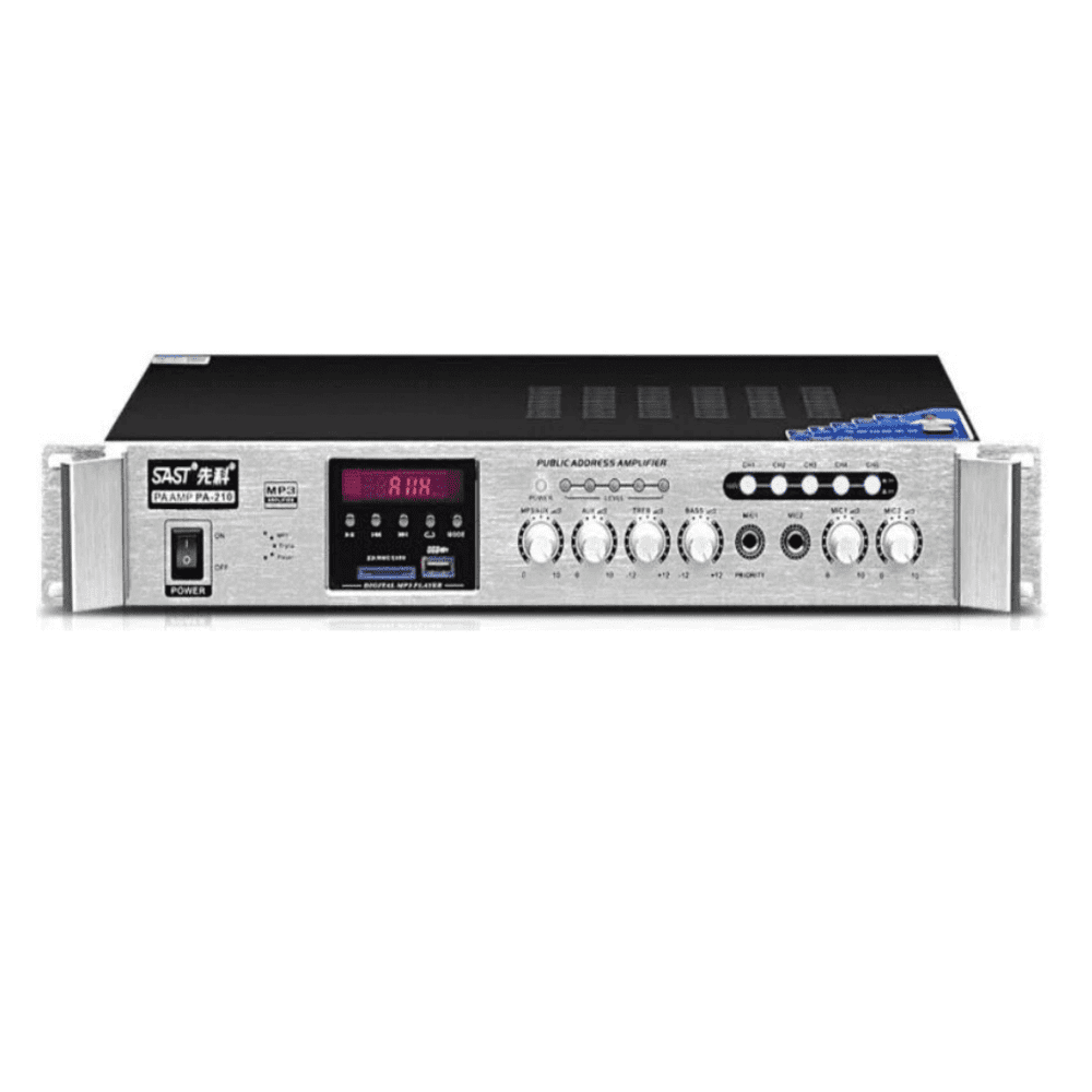 Amplificador ambiental PA-210 160W con Bluetooth USB SD