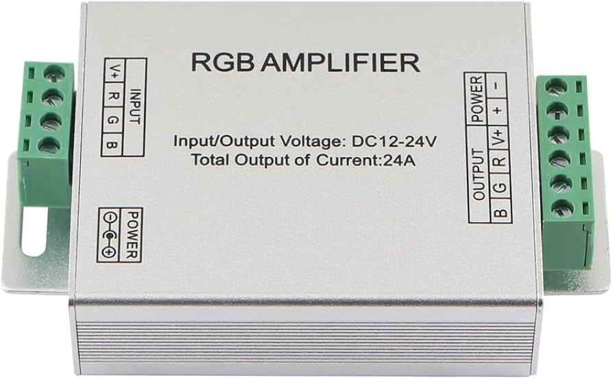 AMPLIFICADOR ENERGIA PARA RGB 12-24V 24A