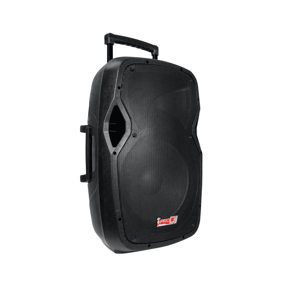 cabina activa de 15 pulgadas recargable pb-15lmp3-b portátil con bluetooth