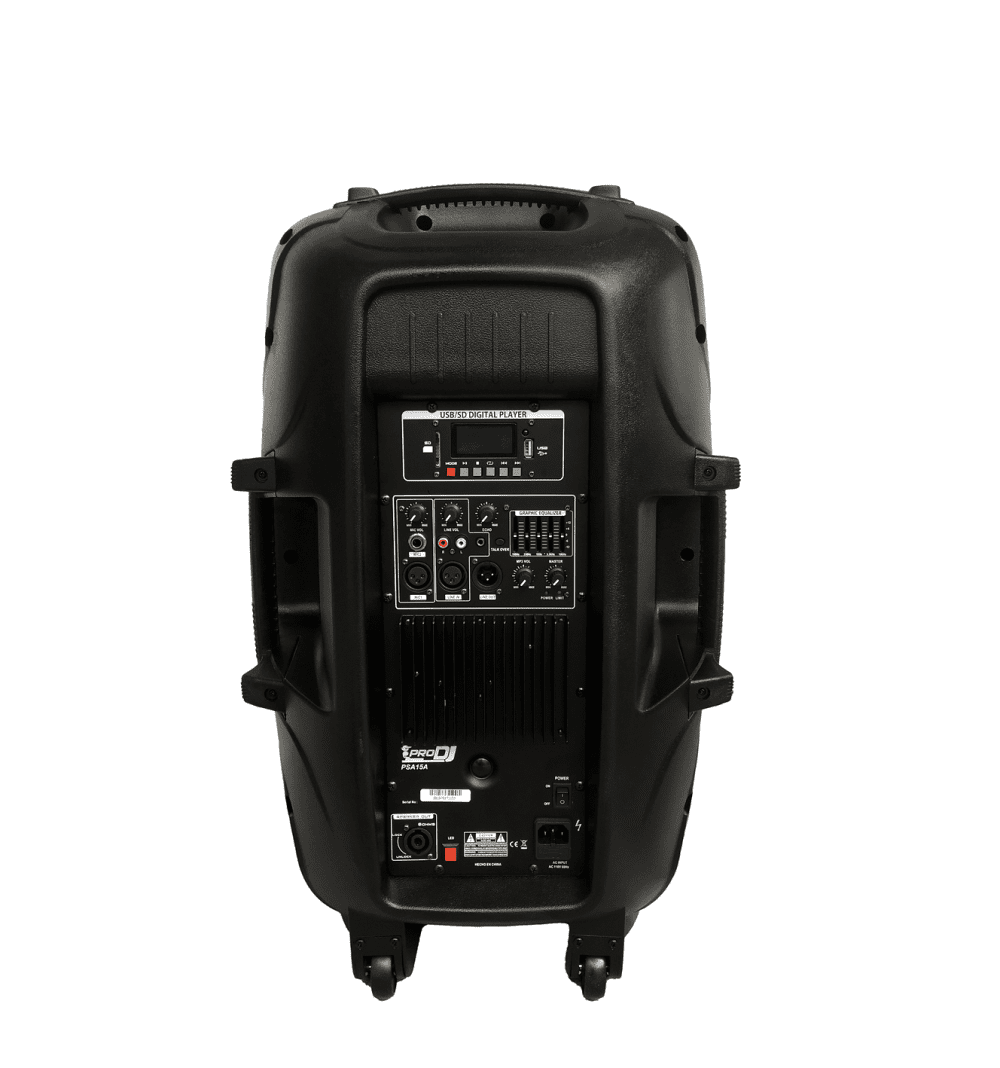 cabina activa de 15 pulgadas prodj psa15a de 900w profesional