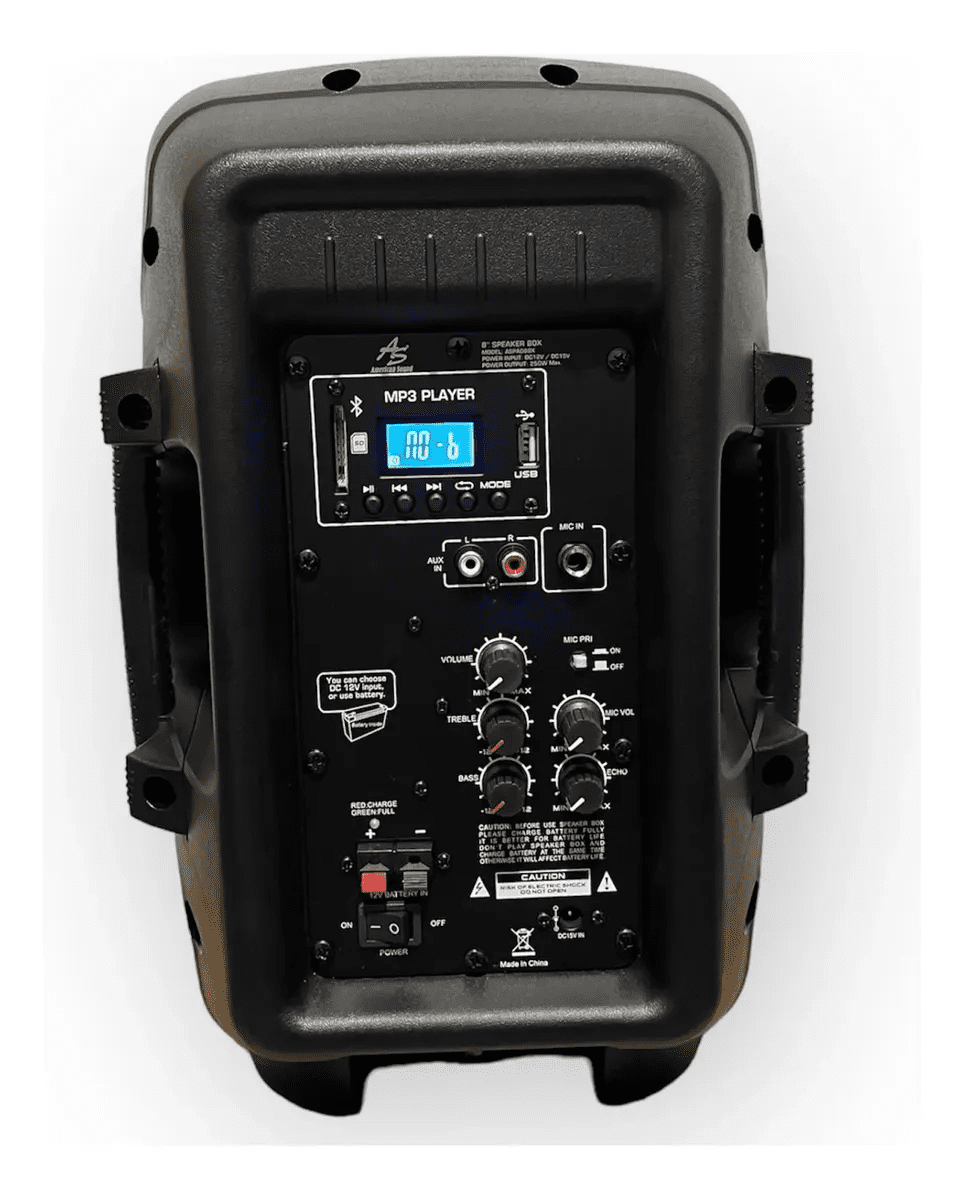 altavoz activo de 8 pulgadas profesional